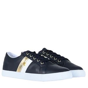 Ralph Lauren Navy Leather Sneakers Size 11